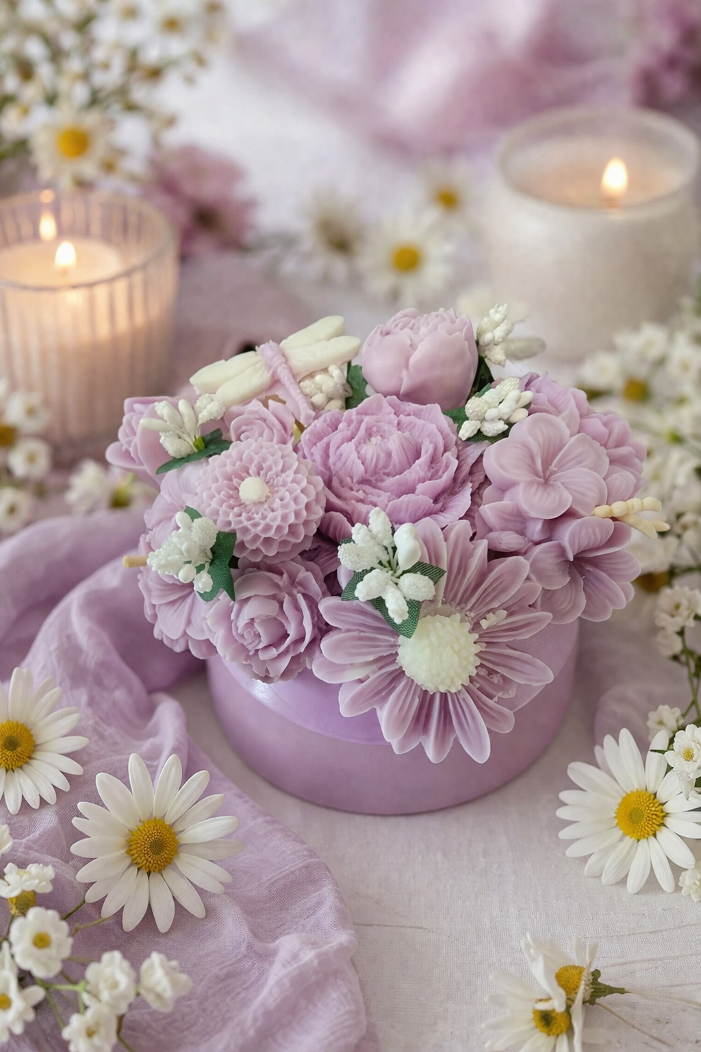 Floral Wax Bouquet ￼