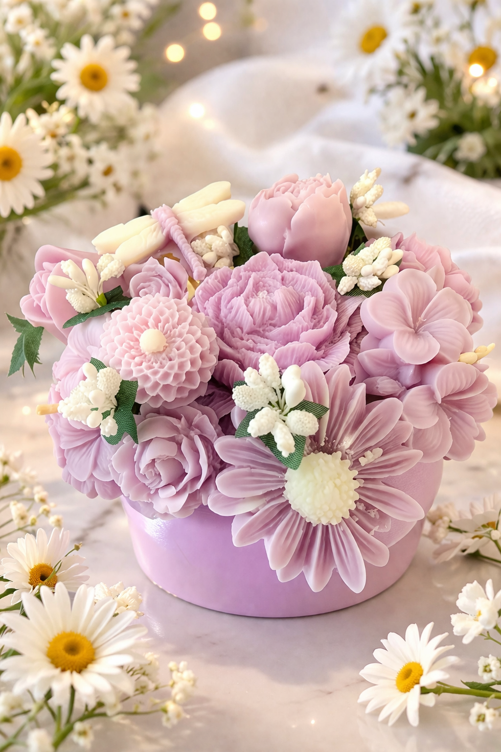 Floral Wax Bouquet ￼